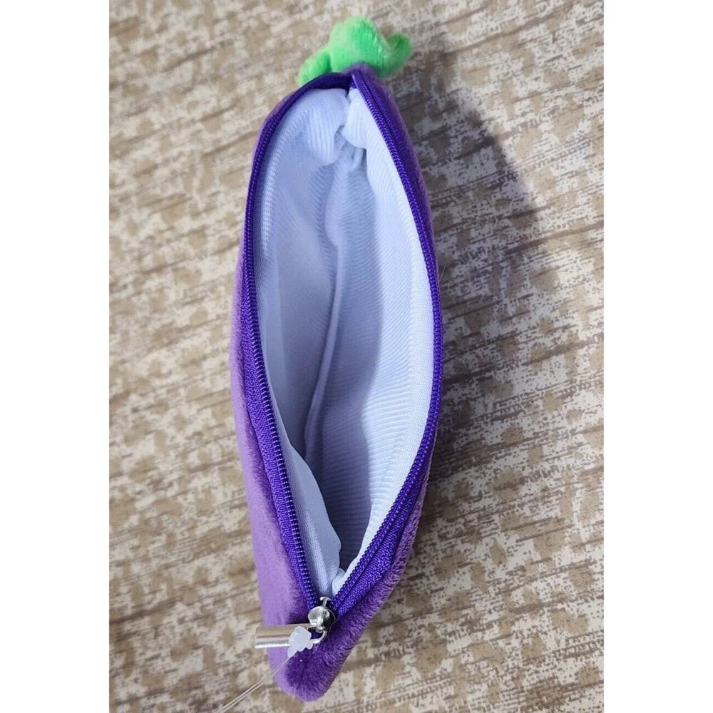 NWT Eggplant veggie pencil case